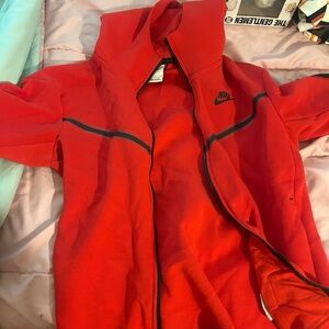 Nike Red and Black Athletic Jacket